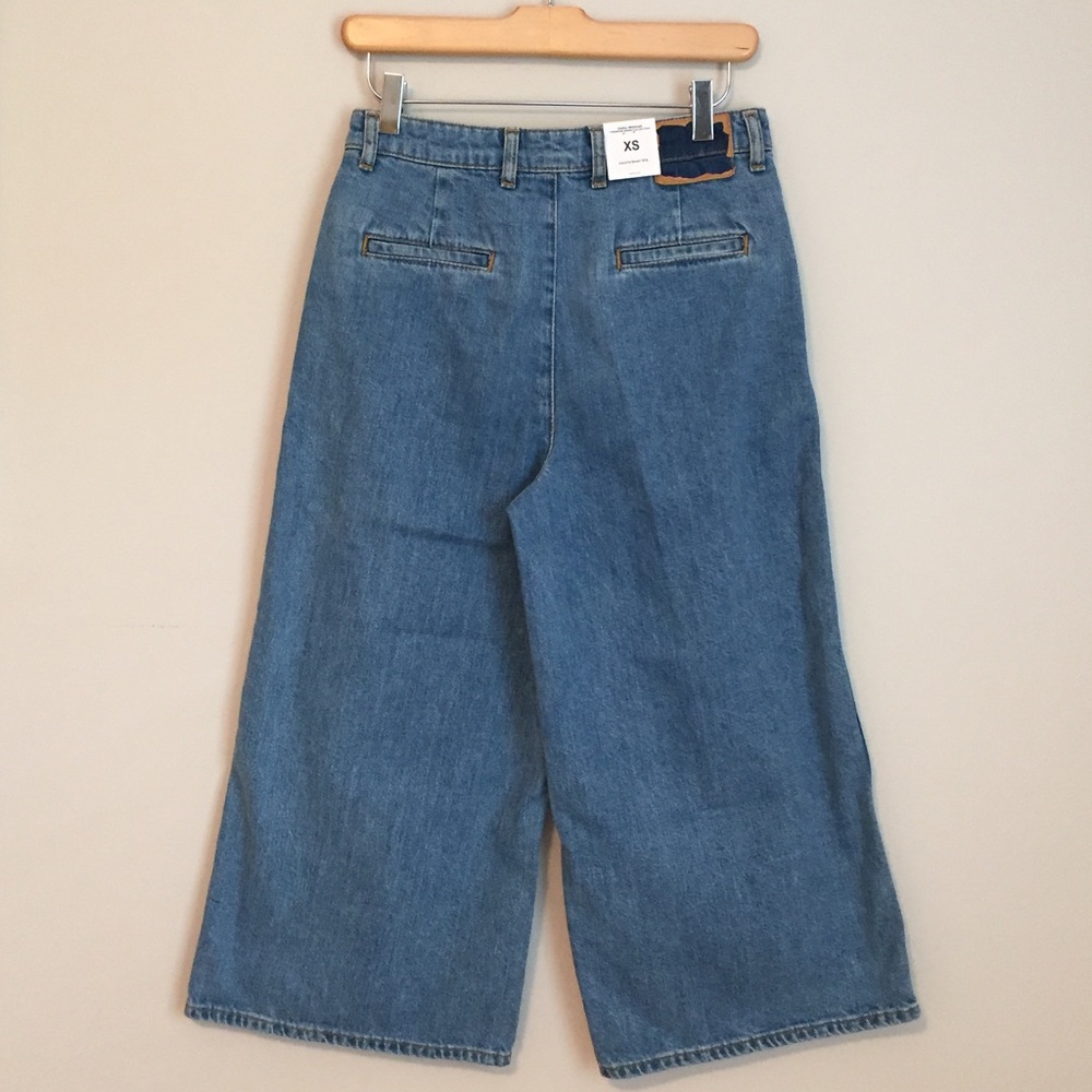 Zara 70’s culottes w/ high waist and wide legs - Picture 2 of 5